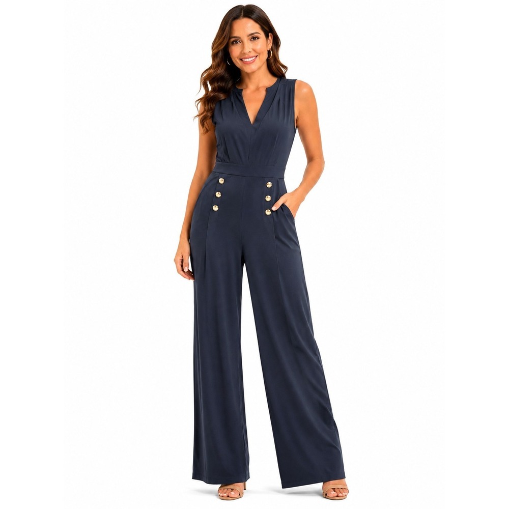 INC Jumpsuit Romper Large Wide Leg Workwear Office Brunch